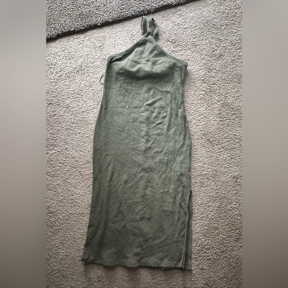 Old Navy Olive Green Ribbed dress